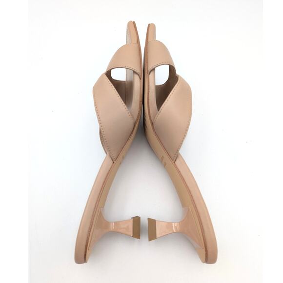 Stuart Weitzman Miami 50 Slide Sandal Women's Golden Beige Size US7 EU38 - Picture 6 of 12